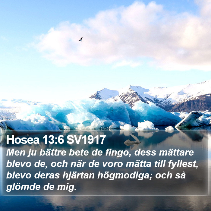 Hosea 13:6 SV1917 Bible Study