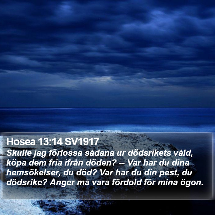 Hosea 13:14 SV1917 Bible Study