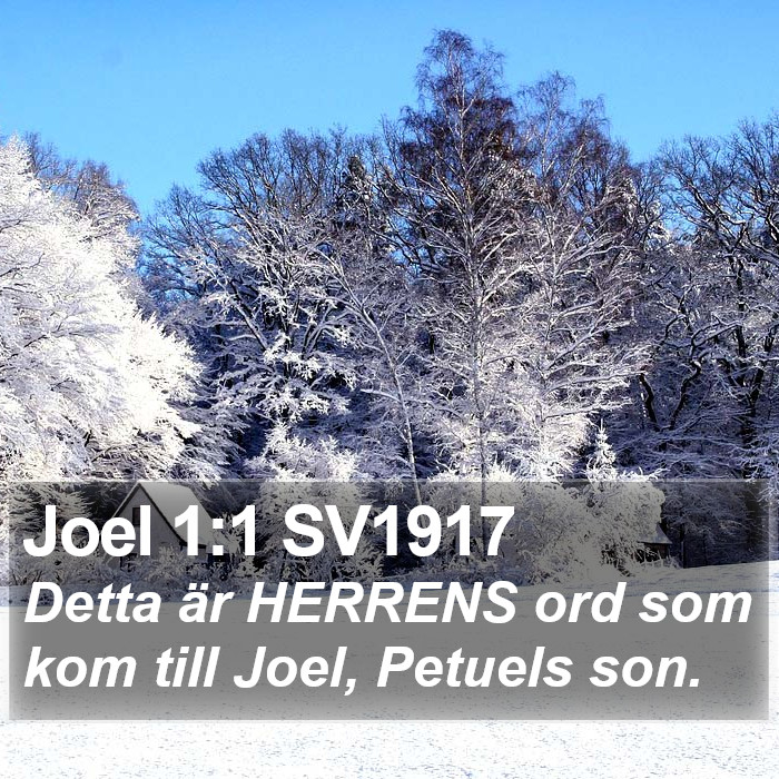 Joel 1:1 SV1917 Bible Study