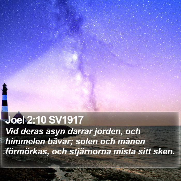 Joel 2:10 SV1917 Bible Study