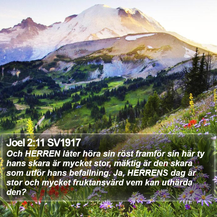 Joel 2:11 SV1917 Bible Study