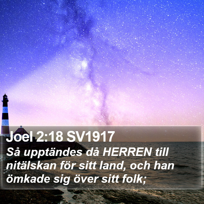 Joel 2:18 SV1917 Bible Study