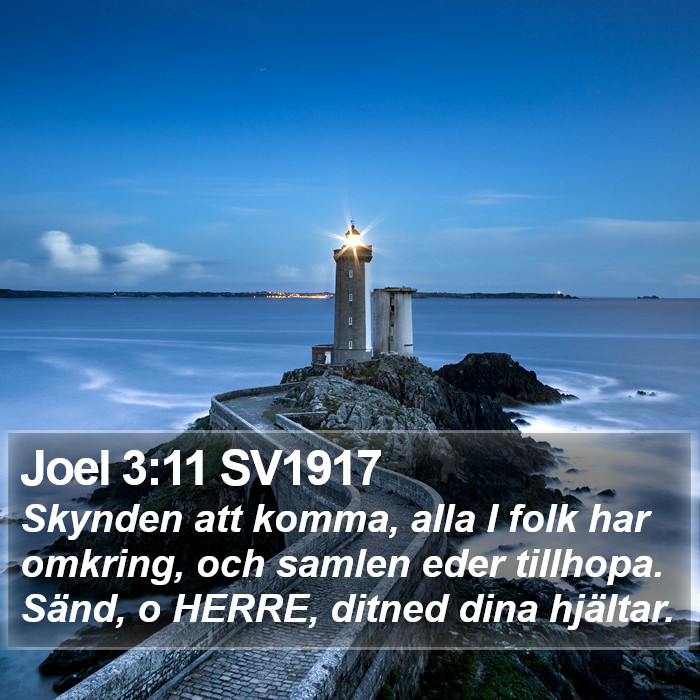 Joel 3:11 SV1917 Bible Study