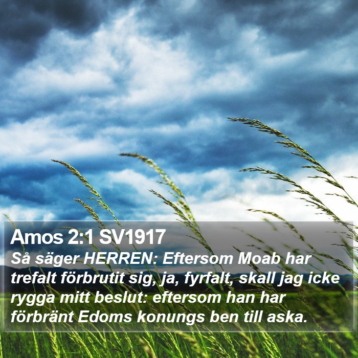 Amos 2:1 SV1917 Bible Study