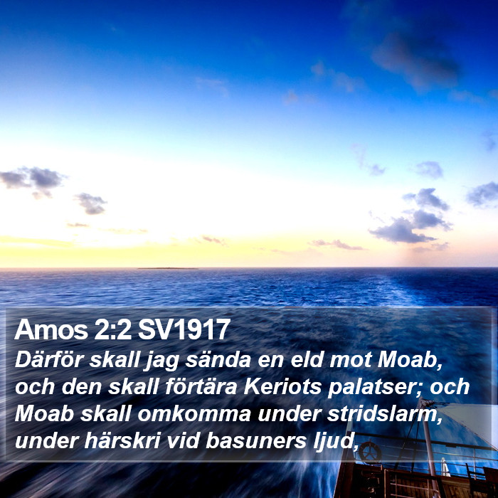 Amos 2:2 SV1917 Bible Study