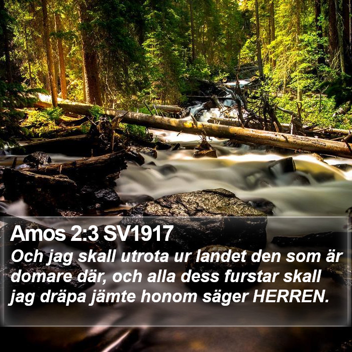 Amos 2:3 SV1917 Bible Study