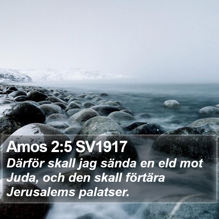 Amos 2:5 SV1917 Bible Study