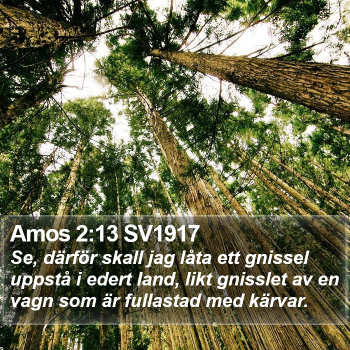 Amos 2:13 SV1917 Bible Study