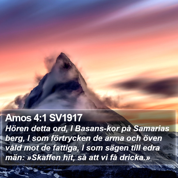 Amos 4:1 SV1917 Bible Study