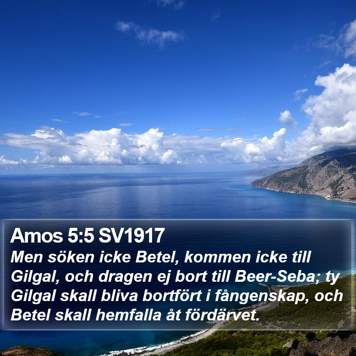 Amos 5:5 SV1917 Bible Study