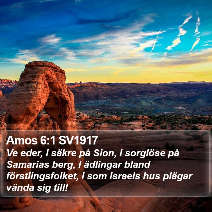 Amos 6:1 SV1917 Bible Study