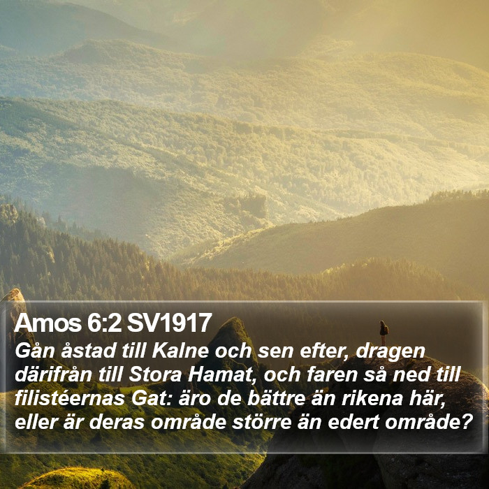 Amos 6:2 SV1917 Bible Study