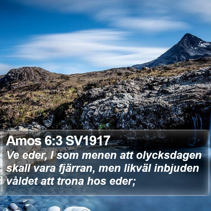 Amos 6:3 SV1917 Bible Study