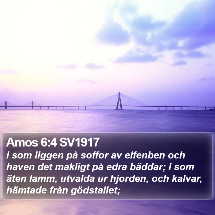 Amos 6:4 SV1917 Bible Study