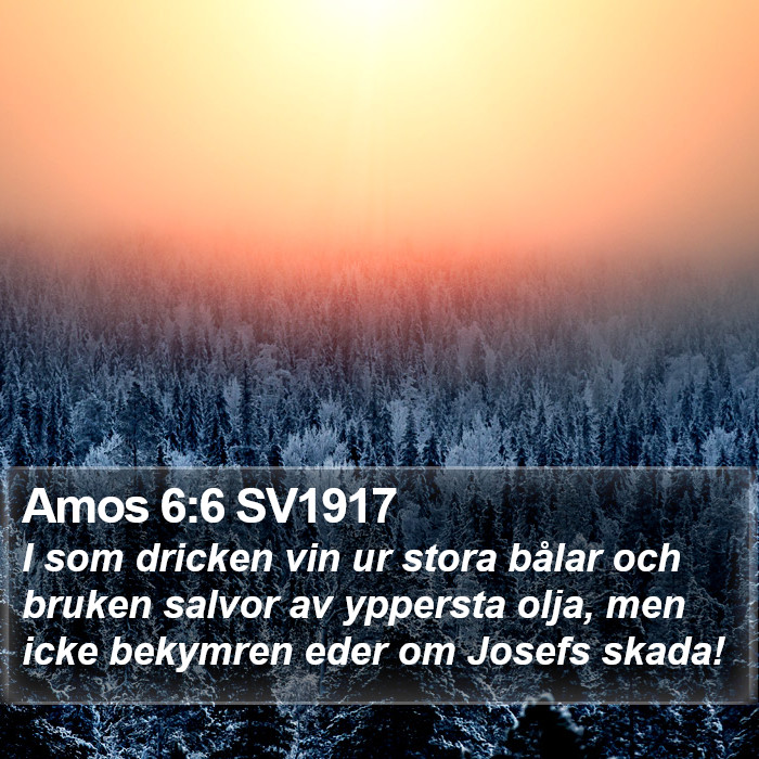 Amos 6:6 SV1917 Bible Study