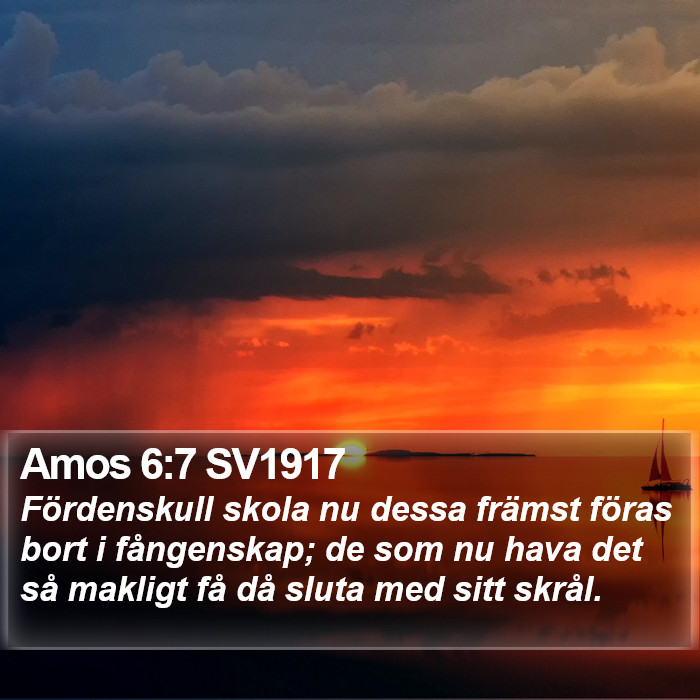 Amos 6:7 SV1917 Bible Study