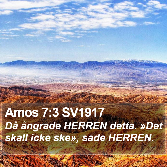 Amos 7:3 SV1917 Bible Study