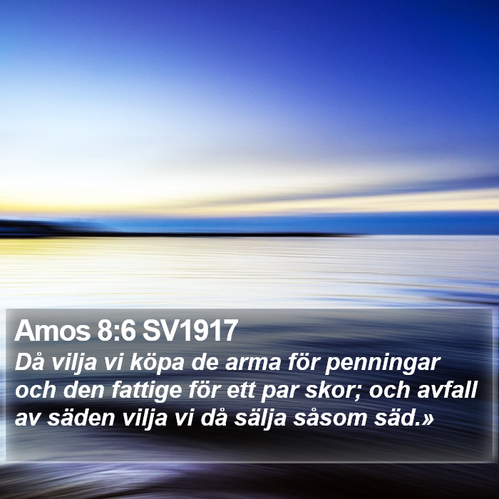 Amos 8:6 SV1917 Bible Study