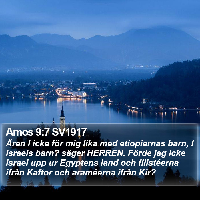 Amos 9:7 SV1917 Bible Study