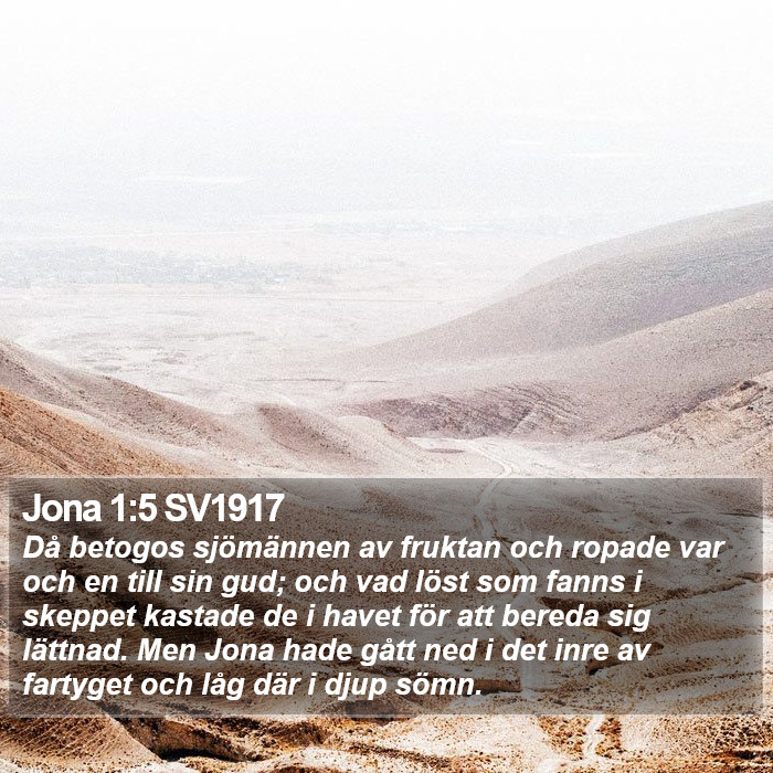 Jona 1:5 SV1917 Bible Study