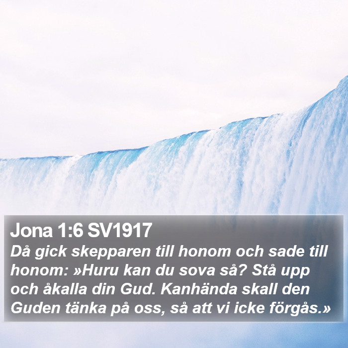 Jona 1:6 SV1917 Bible Study