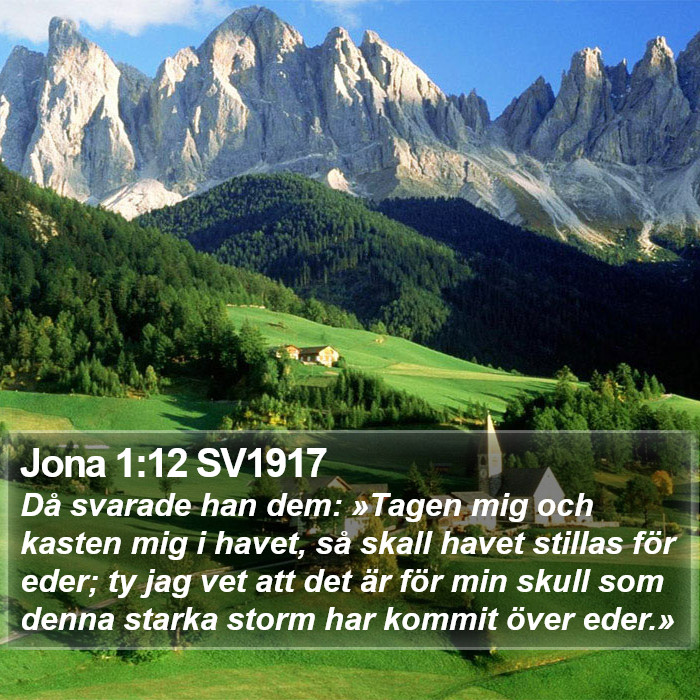 Jona 1:12 SV1917 Bible Study