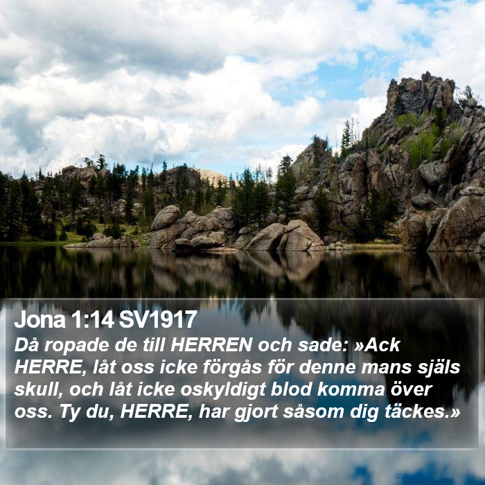 Jona 1:14 SV1917 Bible Study