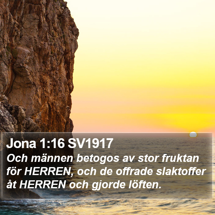 Jona 1:16 SV1917 Bible Study