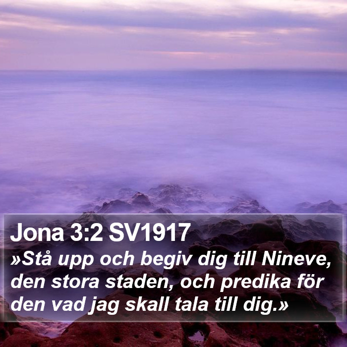 Jona 3:2 SV1917 Bible Study