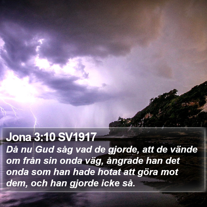 Jona 3:10 SV1917 Bible Study