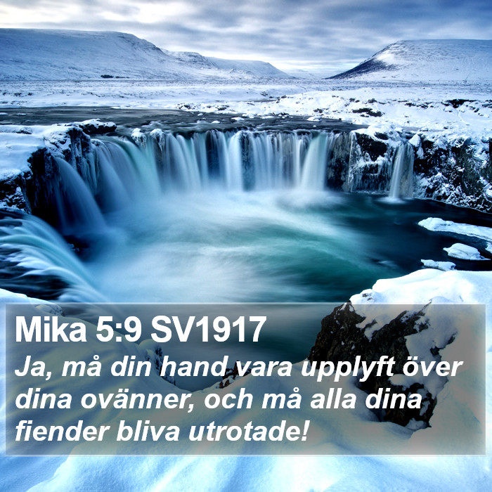 Mika 5:9 SV1917 Bible Study