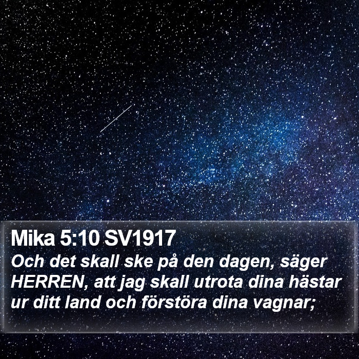 Mika 5:10 SV1917 Bible Study