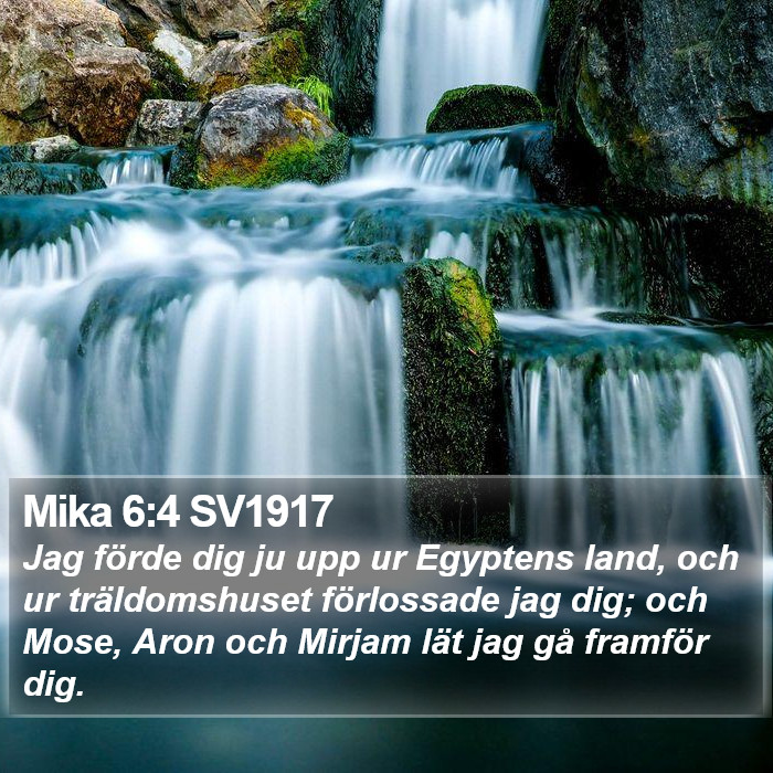 Mika 6:4 SV1917 Bible Study