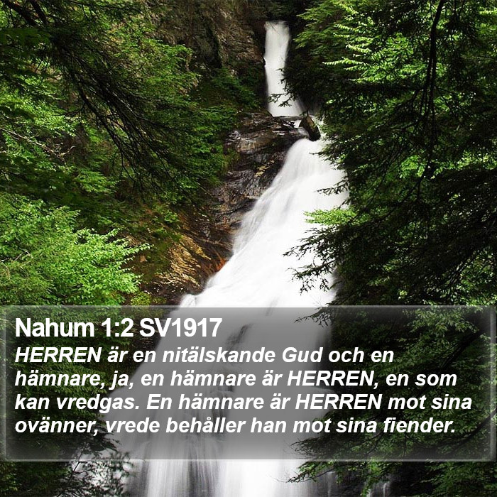 Nahum 1:2 SV1917 Bible Study