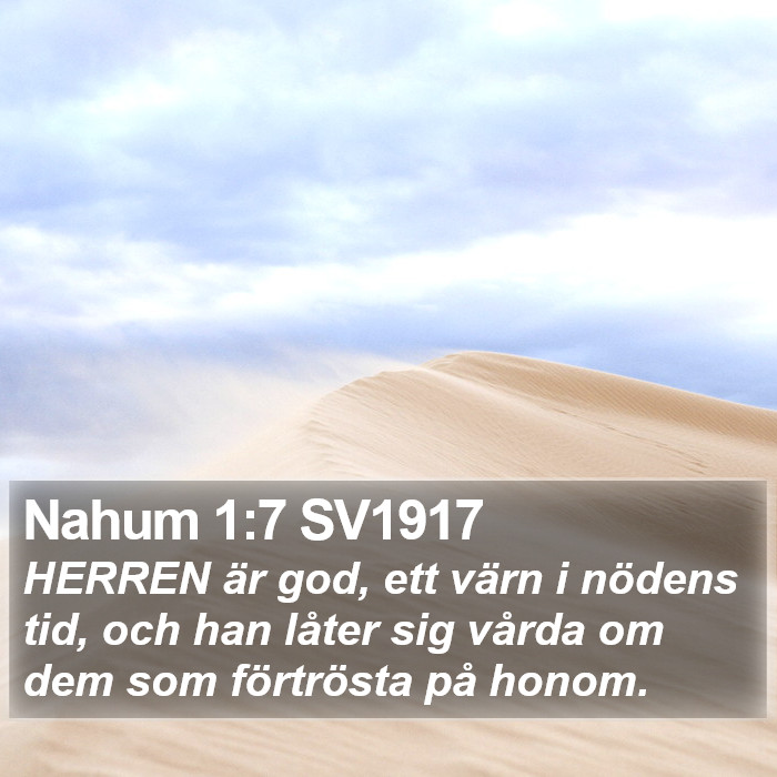 Nahum 1:7 SV1917 Bible Study