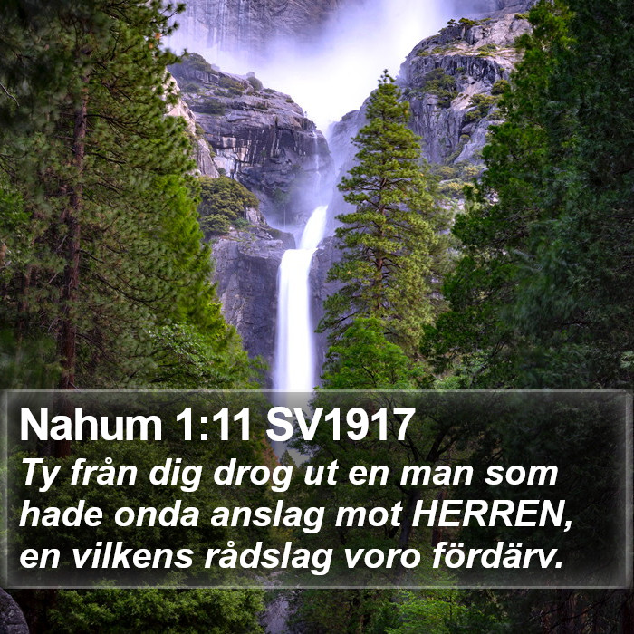 Nahum 1:11 SV1917 Bible Study