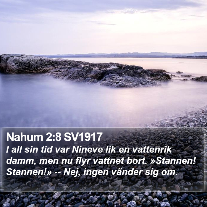 Nahum 2:8 SV1917 Bible Study