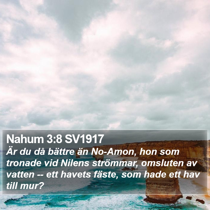 Nahum 3:8 SV1917 Bible Study