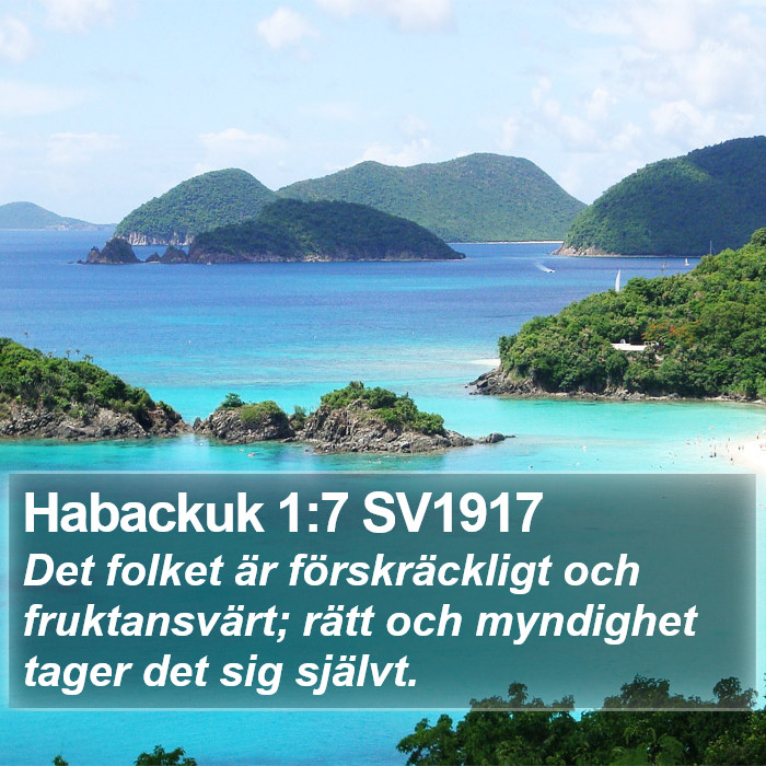 Habackuk 1:7 SV1917 Bible Study