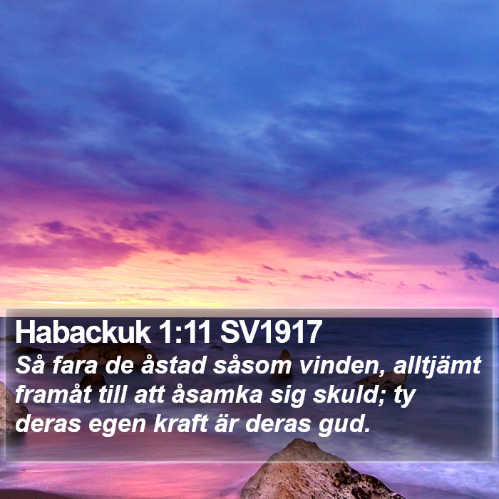 Habackuk 1:11 SV1917 Bible Study