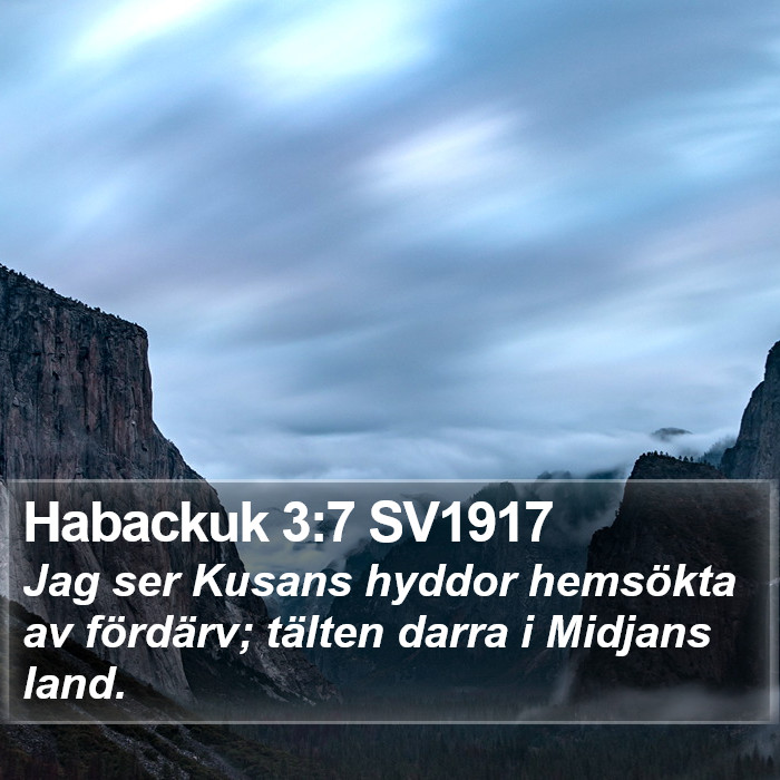 Habackuk 3:7 SV1917 Bible Study