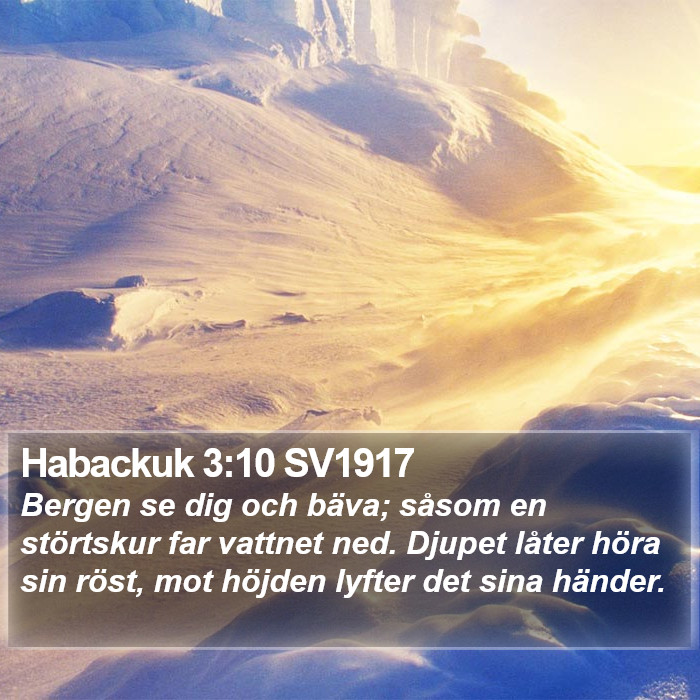 Habackuk 3:10 SV1917 Bible Study