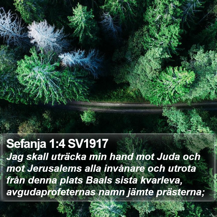 Sefanja 1:4 SV1917 Bible Study