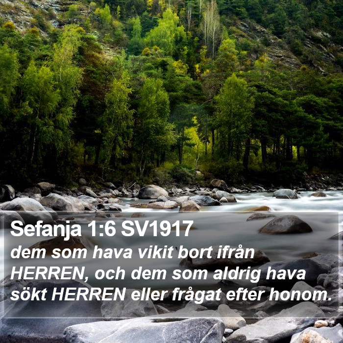 Sefanja 1:6 SV1917 Bible Study