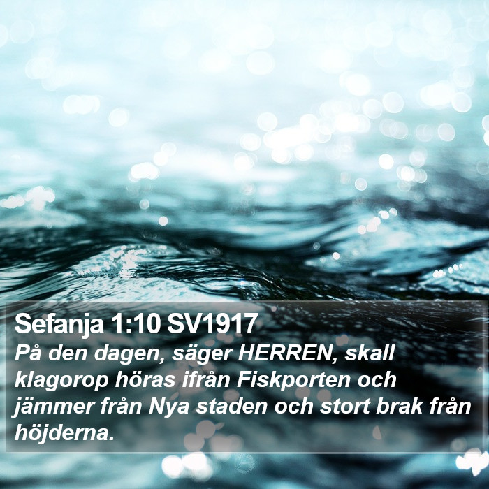 Sefanja 1:10 SV1917 Bible Study