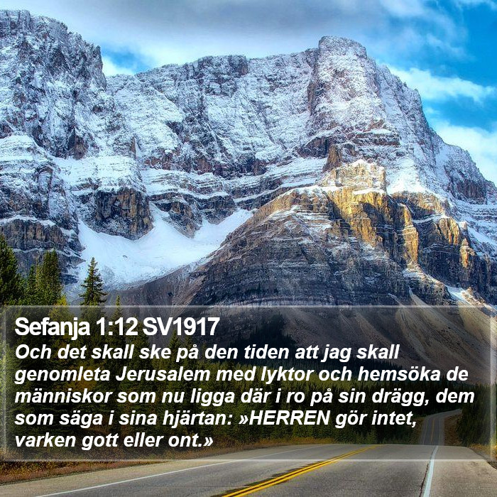 Sefanja 1:12 SV1917 Bible Study