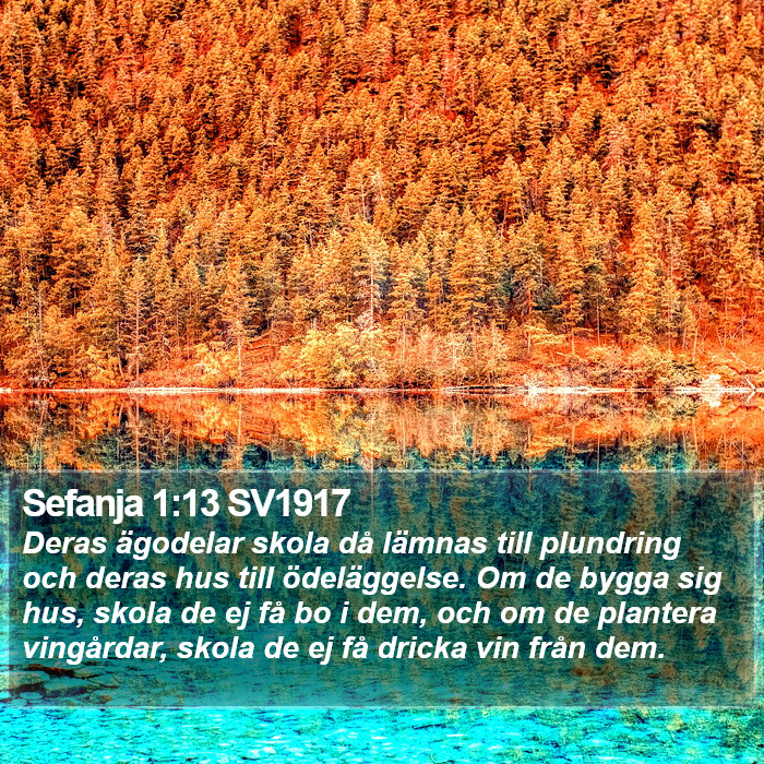 Sefanja 1:13 SV1917 Bible Study