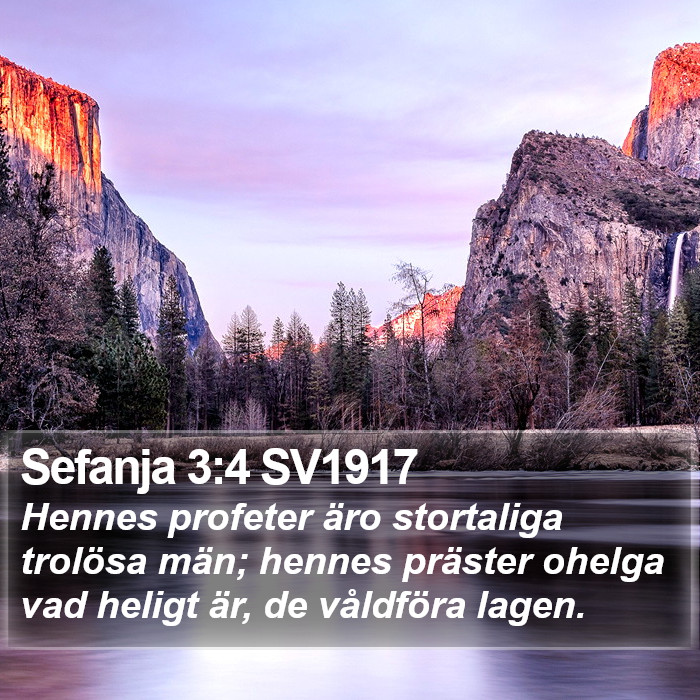 Sefanja 3:4 SV1917 Bible Study