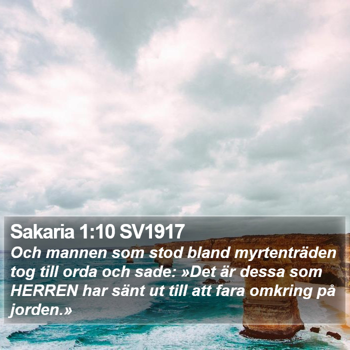 Sakaria 1:10 SV1917 Bible Study