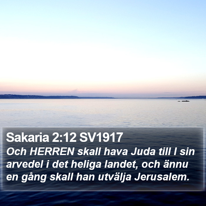 Sakaria 2:12 SV1917 Bible Study